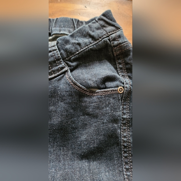 Thyme Maternity Like New Jeans Size S Tapered Elastic Waist Low Rise - Picture 8 of 13